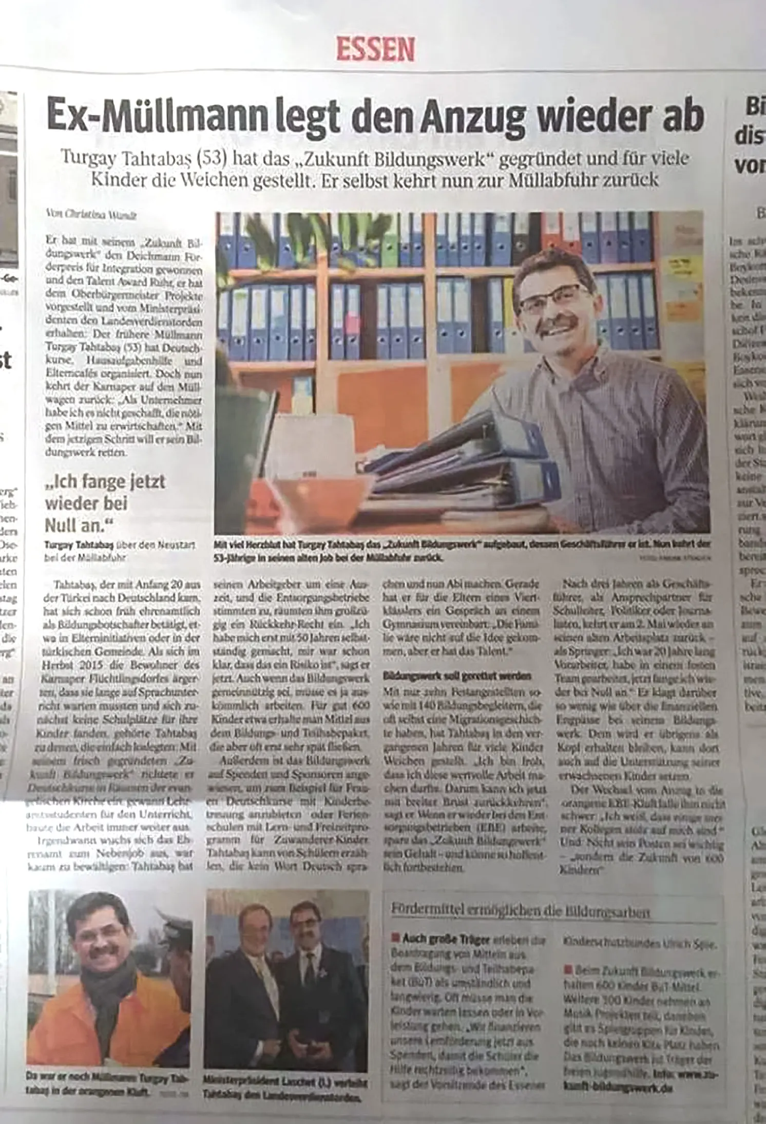 Presse Artikel über Turgay Tahtabas