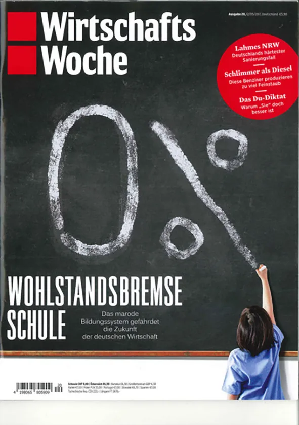 Presseartikel in dem Magazin WirtschaftsWoche - Cover